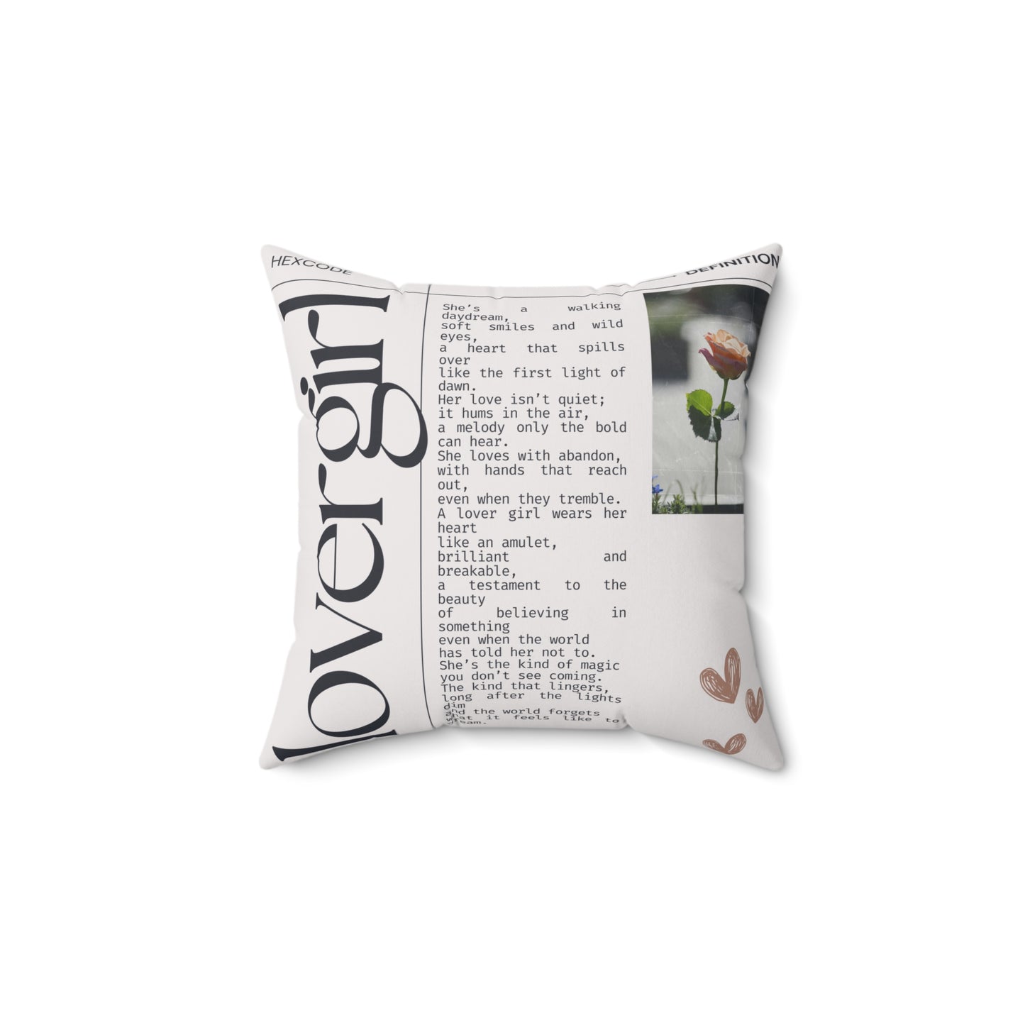 Lovergirl Loverboy Decor Pillow