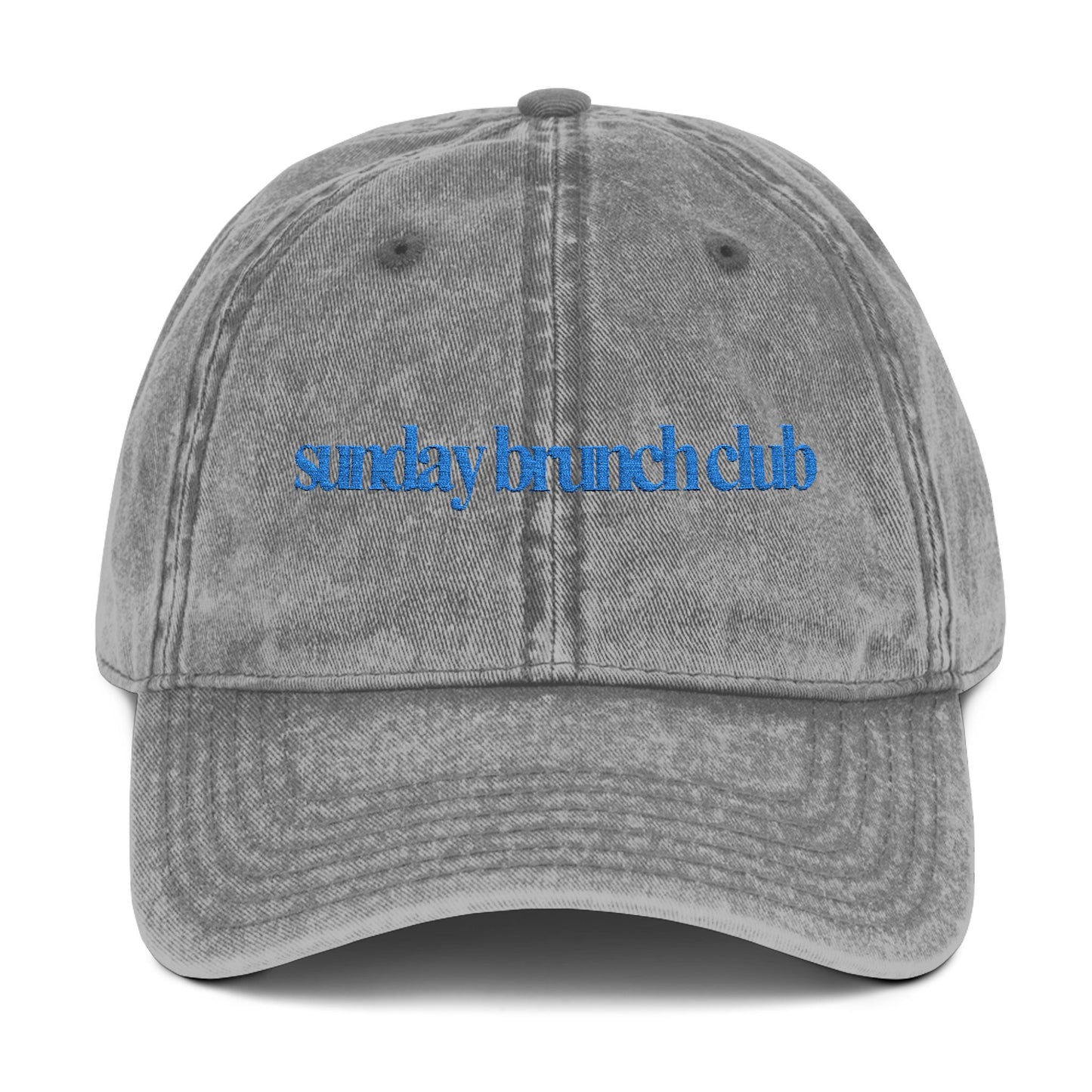 Sunday Brunch Club Vintage Embroidered Cap