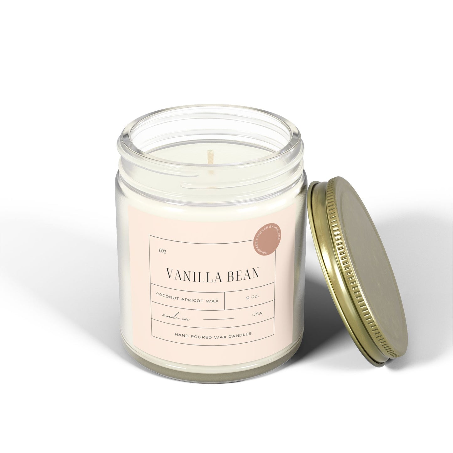 Vanilla Bean - Coconut Apricot Wax Scented Candle