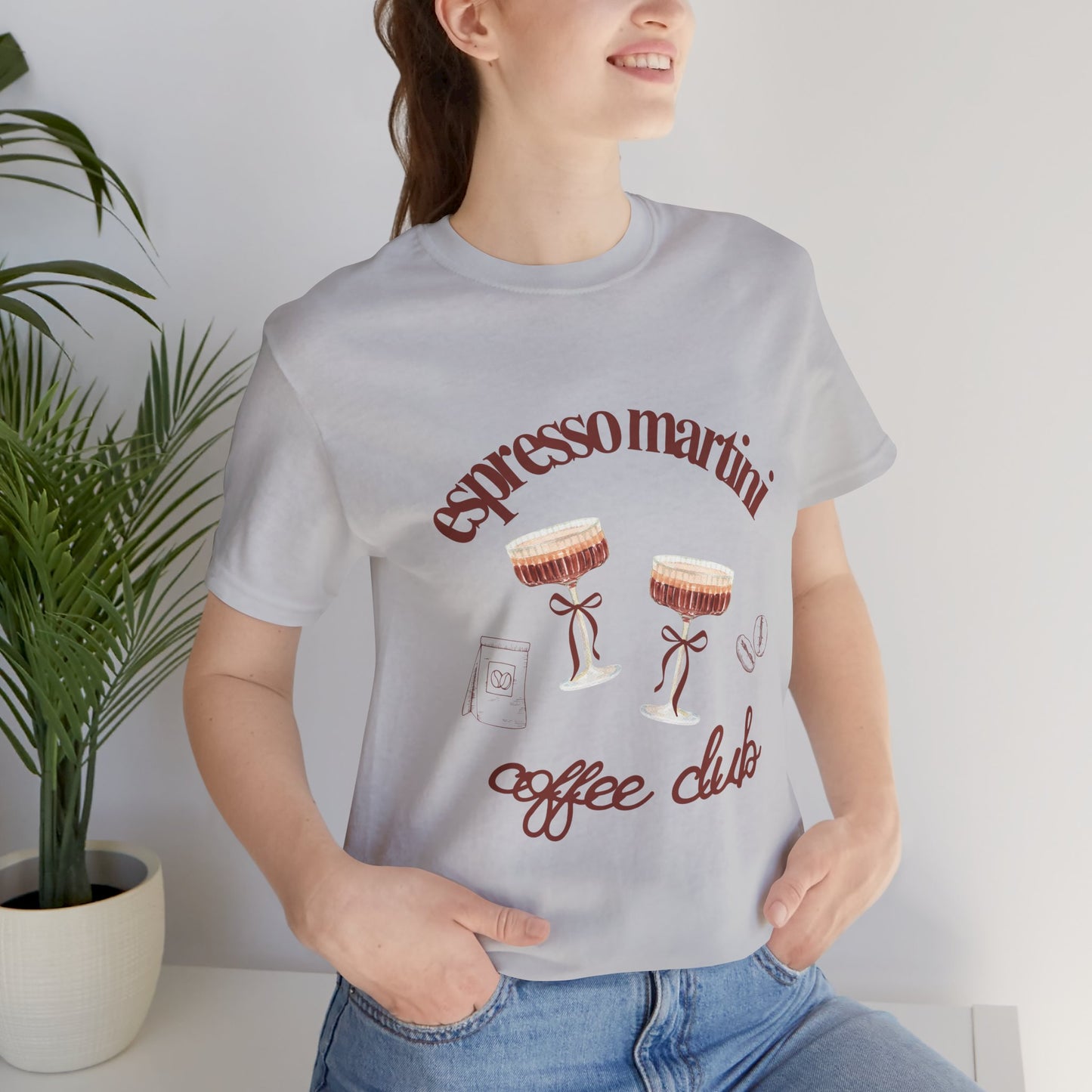 Espresso Martini Coffee Club Two Tinis Graphic Streetwear T-Shirt
