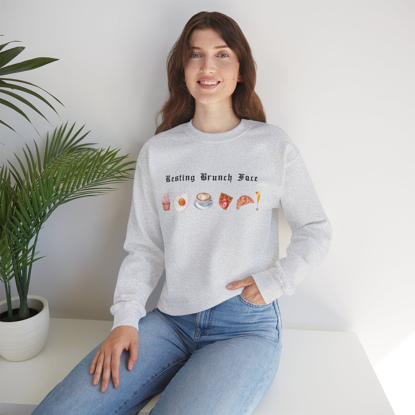 Resting Brunch Face Graphic Sweatshirt