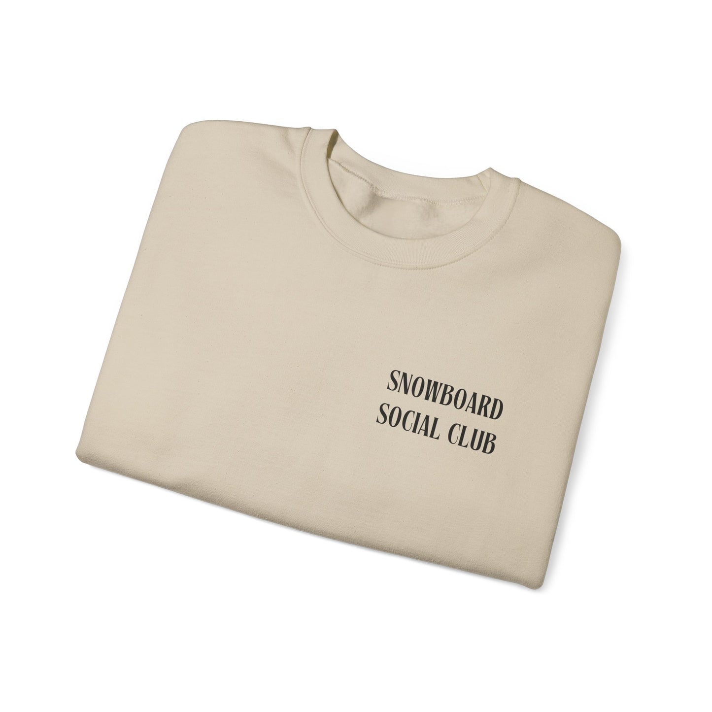 Snowboard Social Club Graphic Snowboard Sweatshirt, Powder to the People Ski Sweatshirt, Unisex Snowboarder Shirt, Snowboarding Gift
