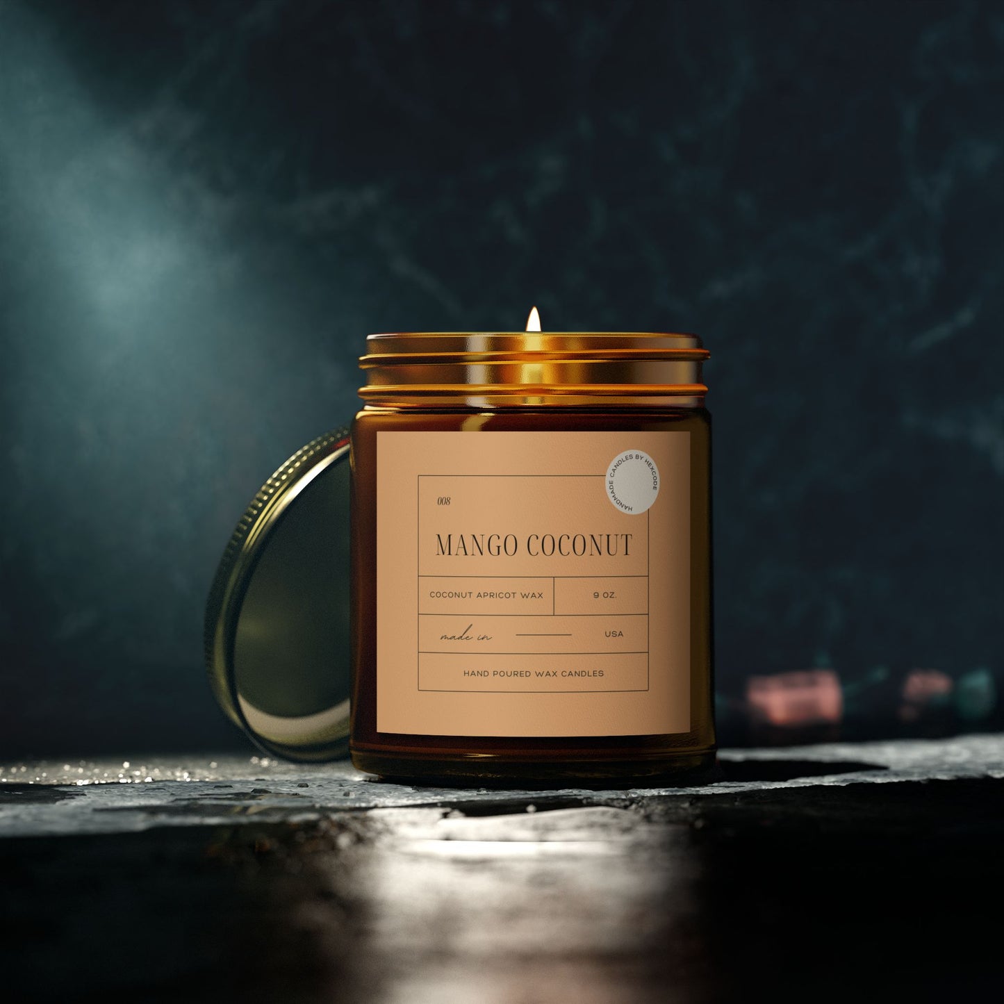Mango Coconut - Coconut Apricot Scented Candle
