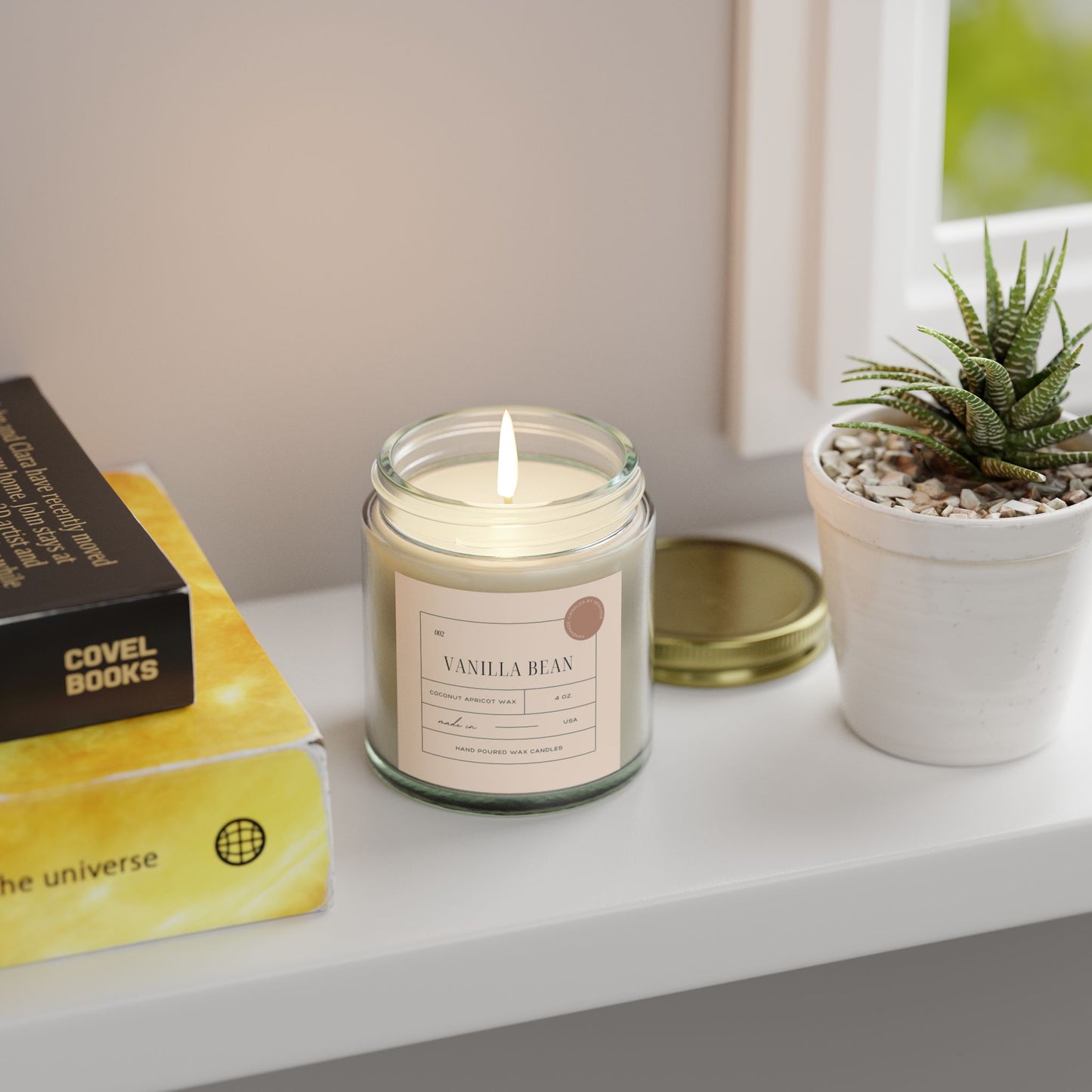 Vanilla Bean - Coconut Apricot Wax Scented Candle