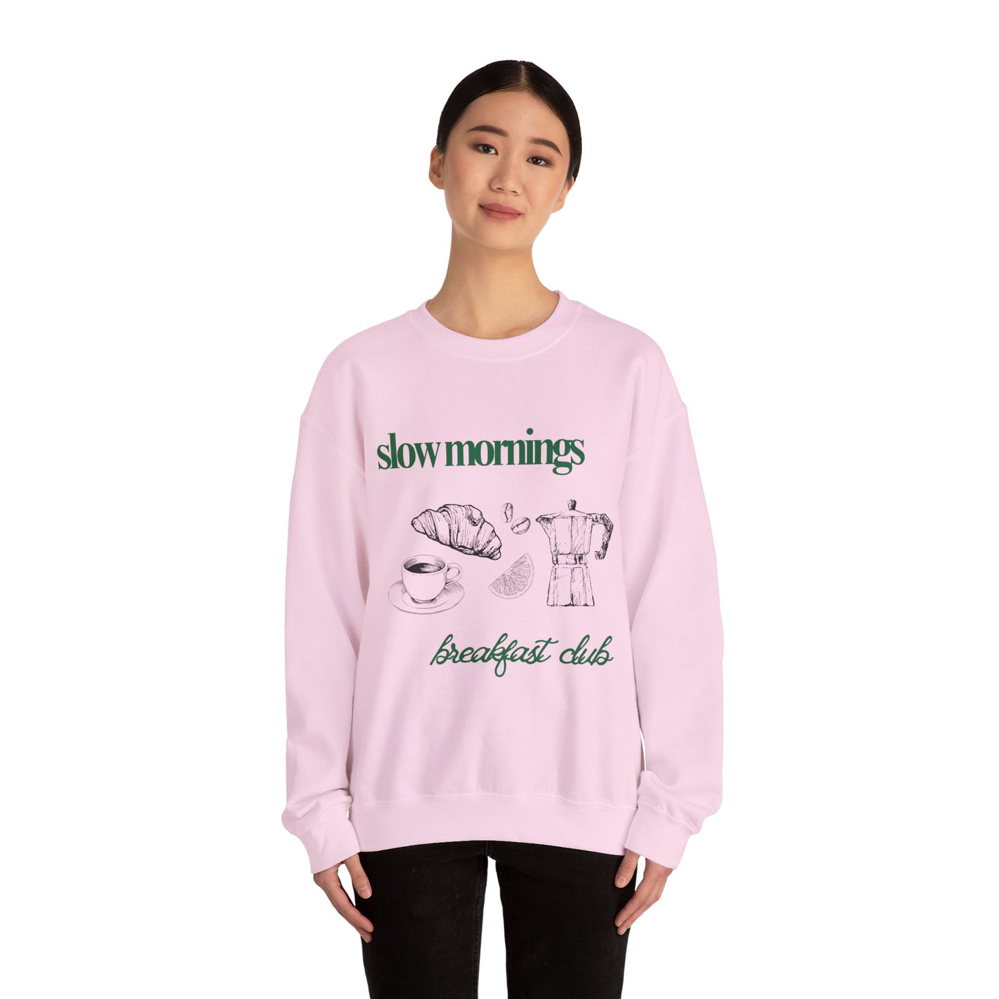 Slow Mornings Breakfast Club Coffee Graphic Sweatshirt