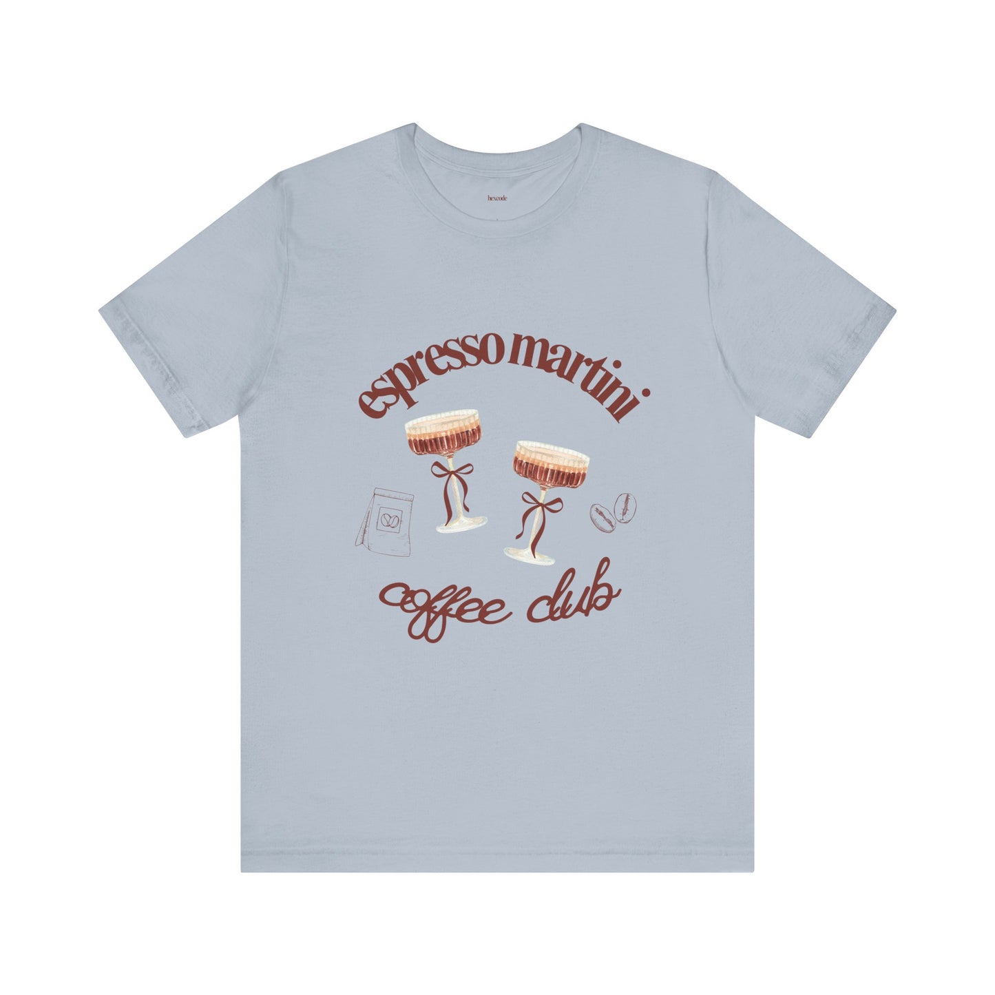 Espresso Martini Coffee Club Two Tinis Graphic Streetwear T-Shirt