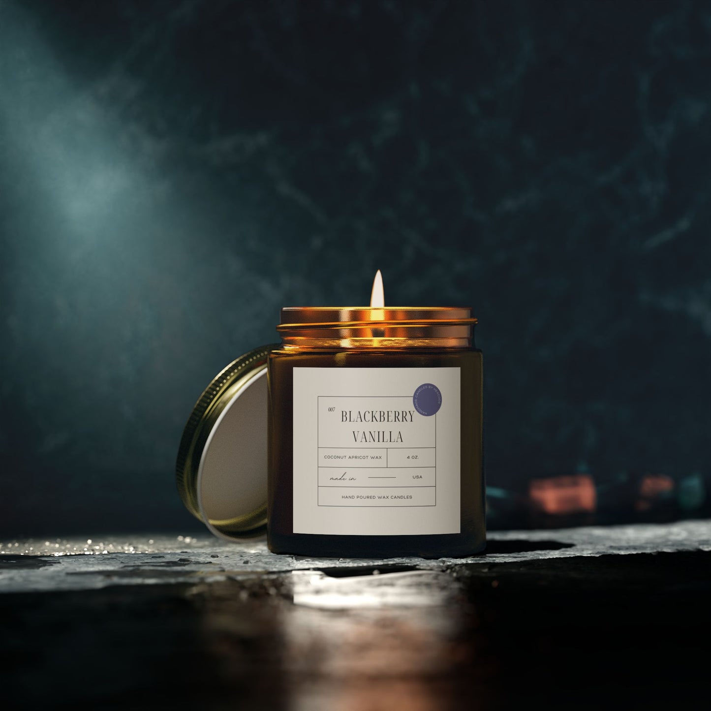 Blackberry Vanilla - Coconut Apricot Scented Candle