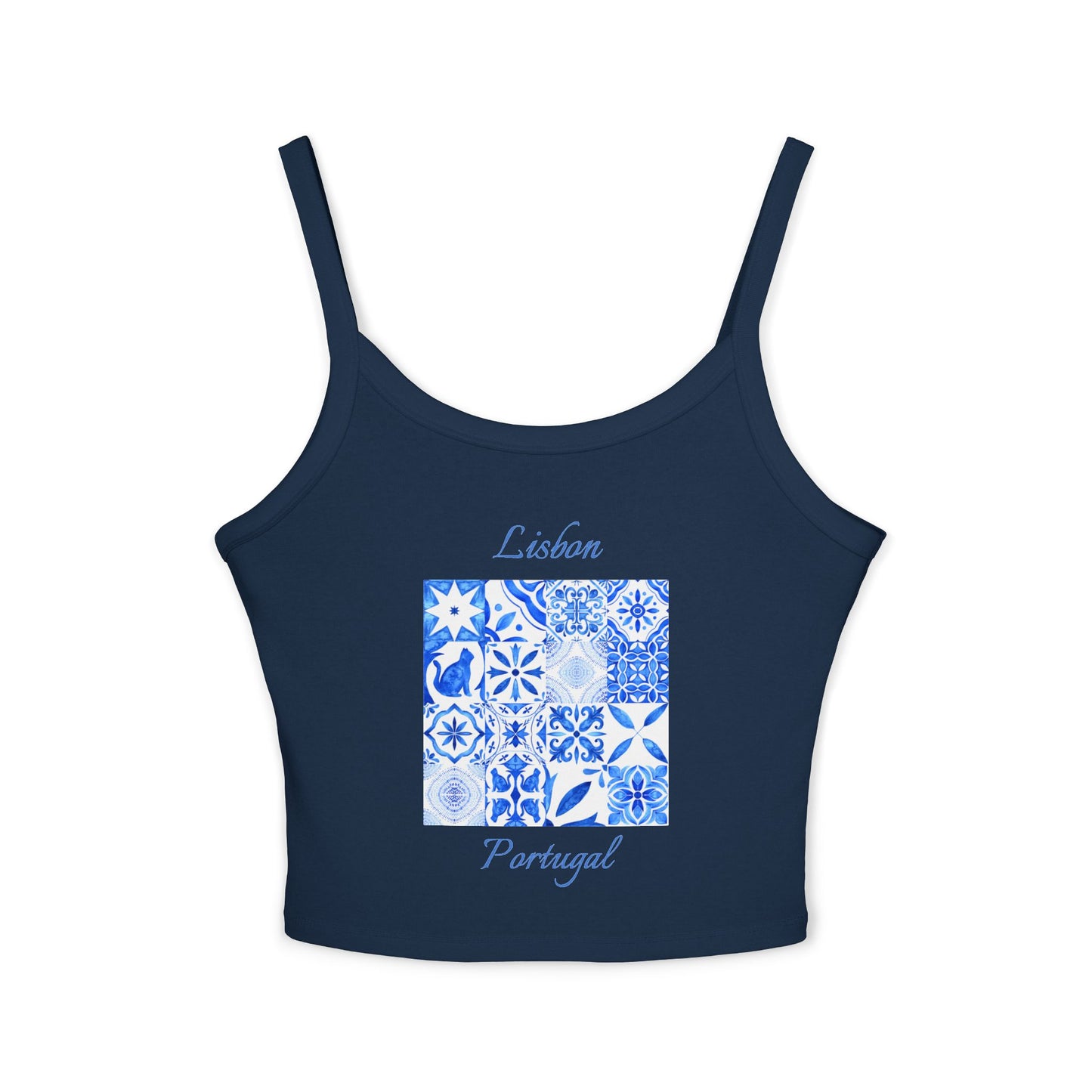 Lisbon Portugal Spaghetti Strap Tank Top