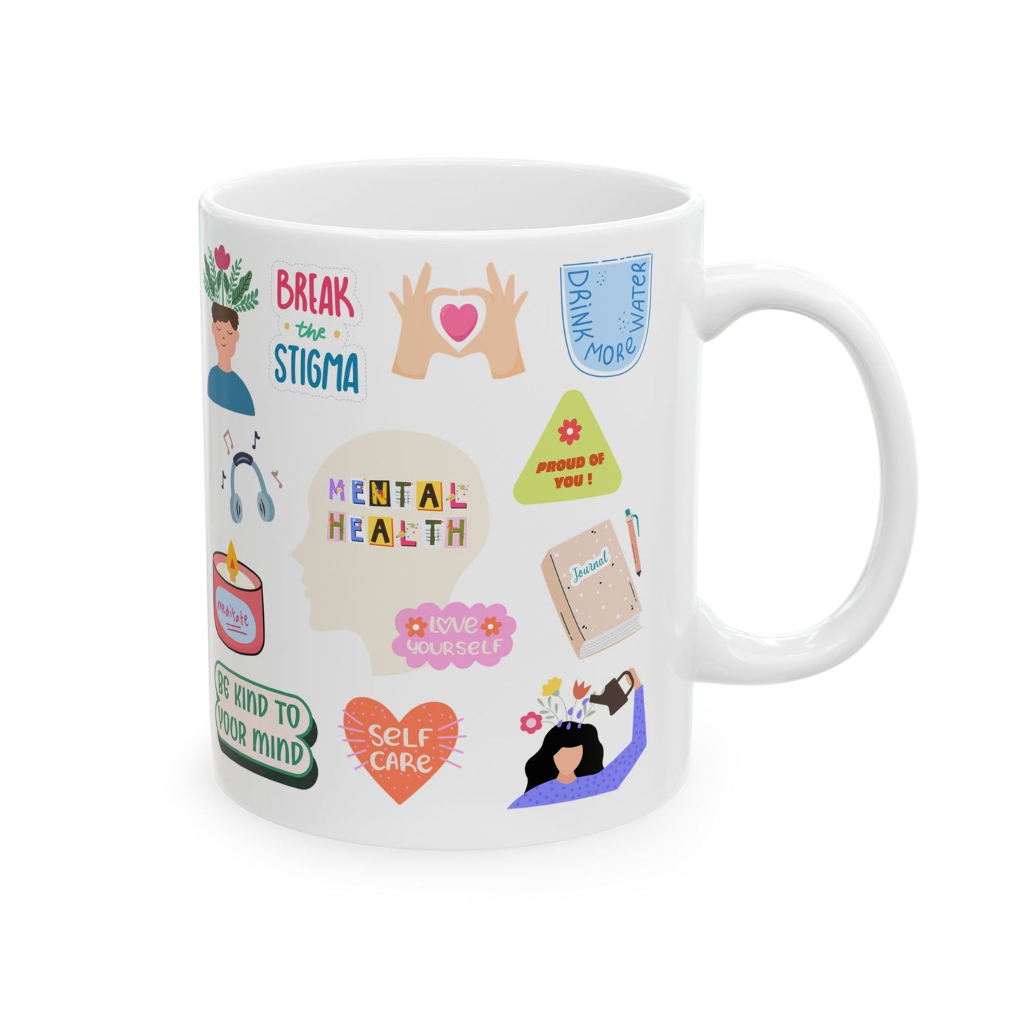 Mental Health Matters Cute Ceramic Coffee Cup Mug