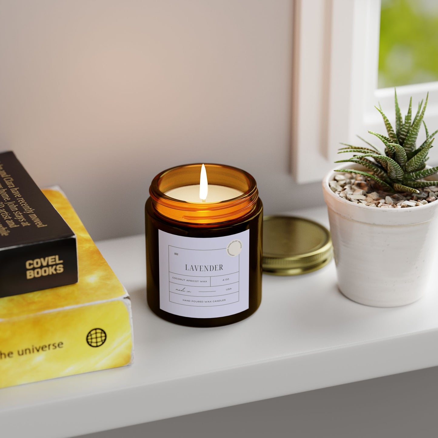 Lavender - Coconut Apricot Scented Candle