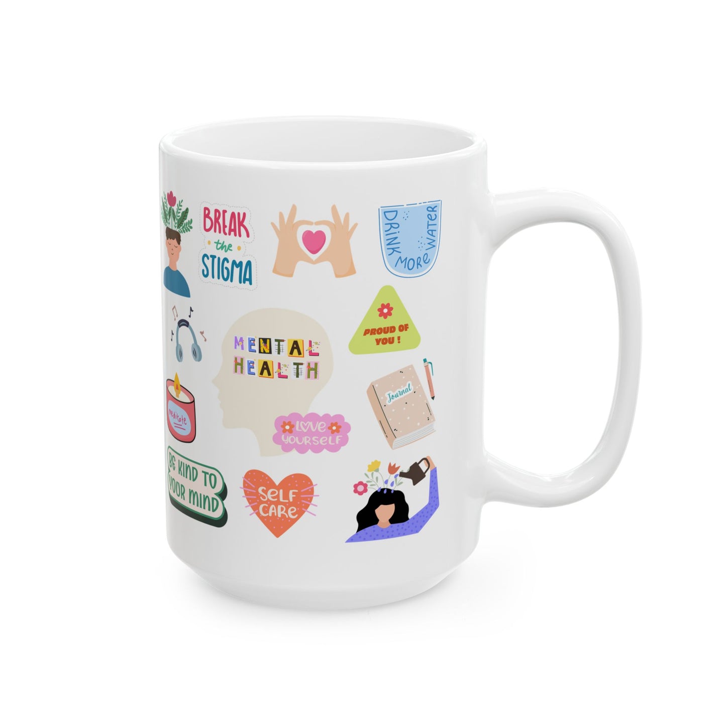 Mental Health Matters Cute Ceramic Coffee Cup Mug