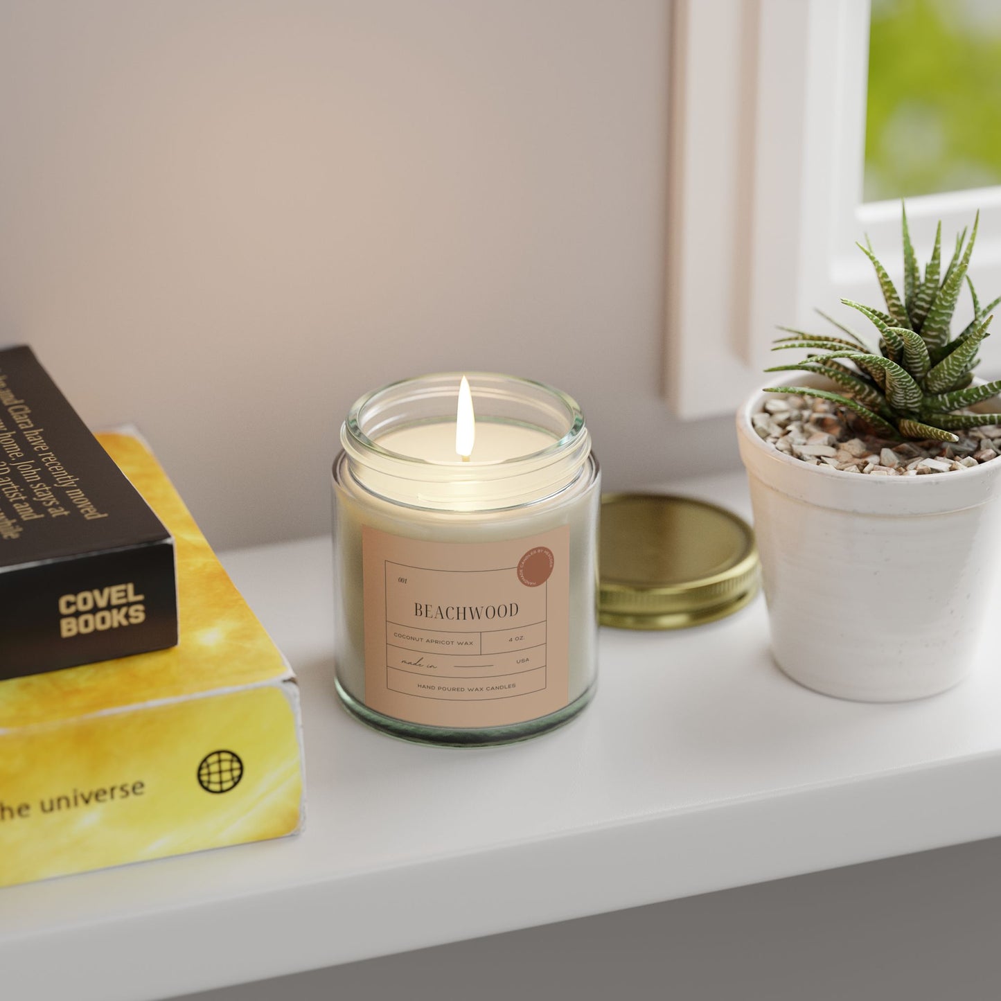 Beachwood - Coconut Apricot Scented Candle