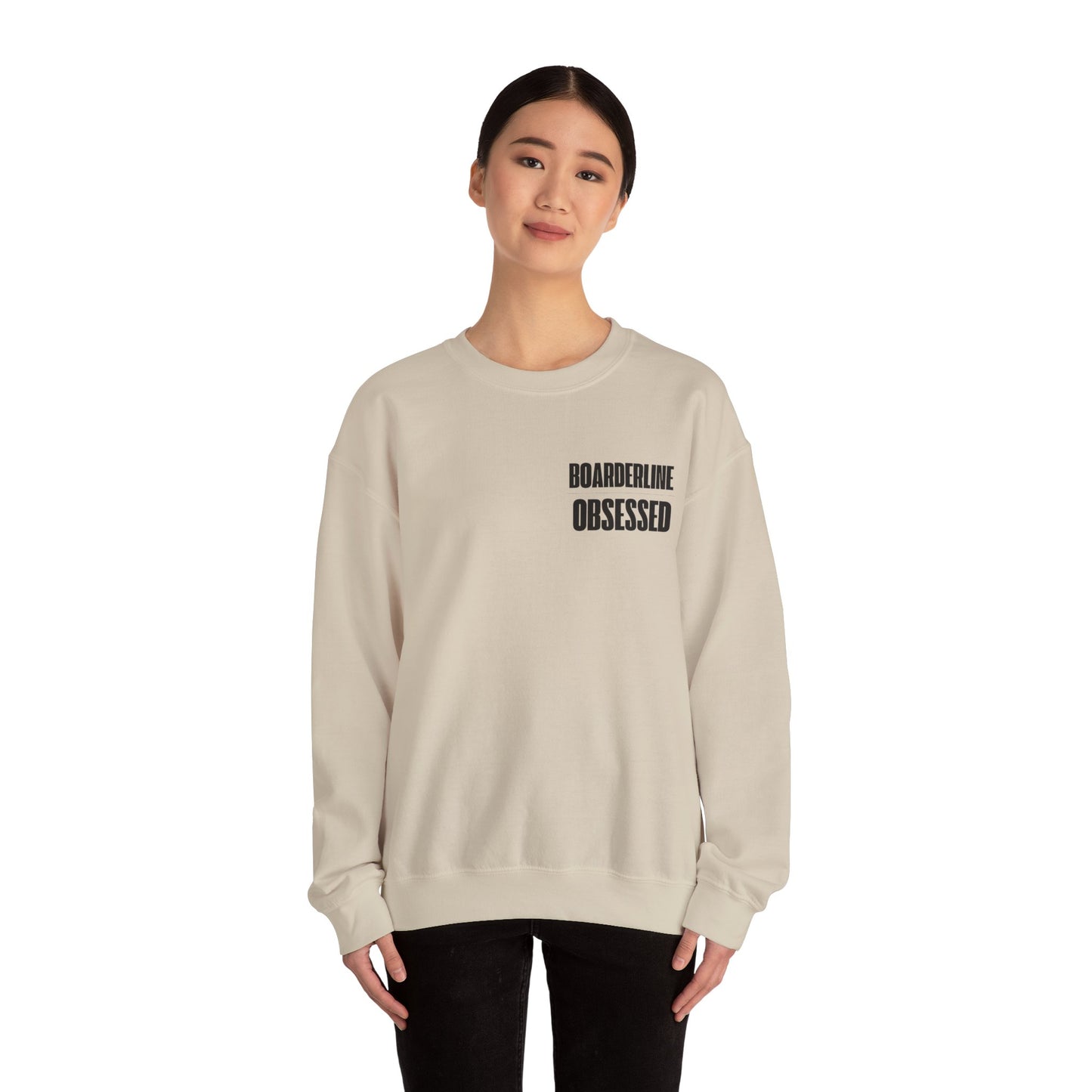 Boarderline Obsessed Graphic Snowboard Sweatshirt