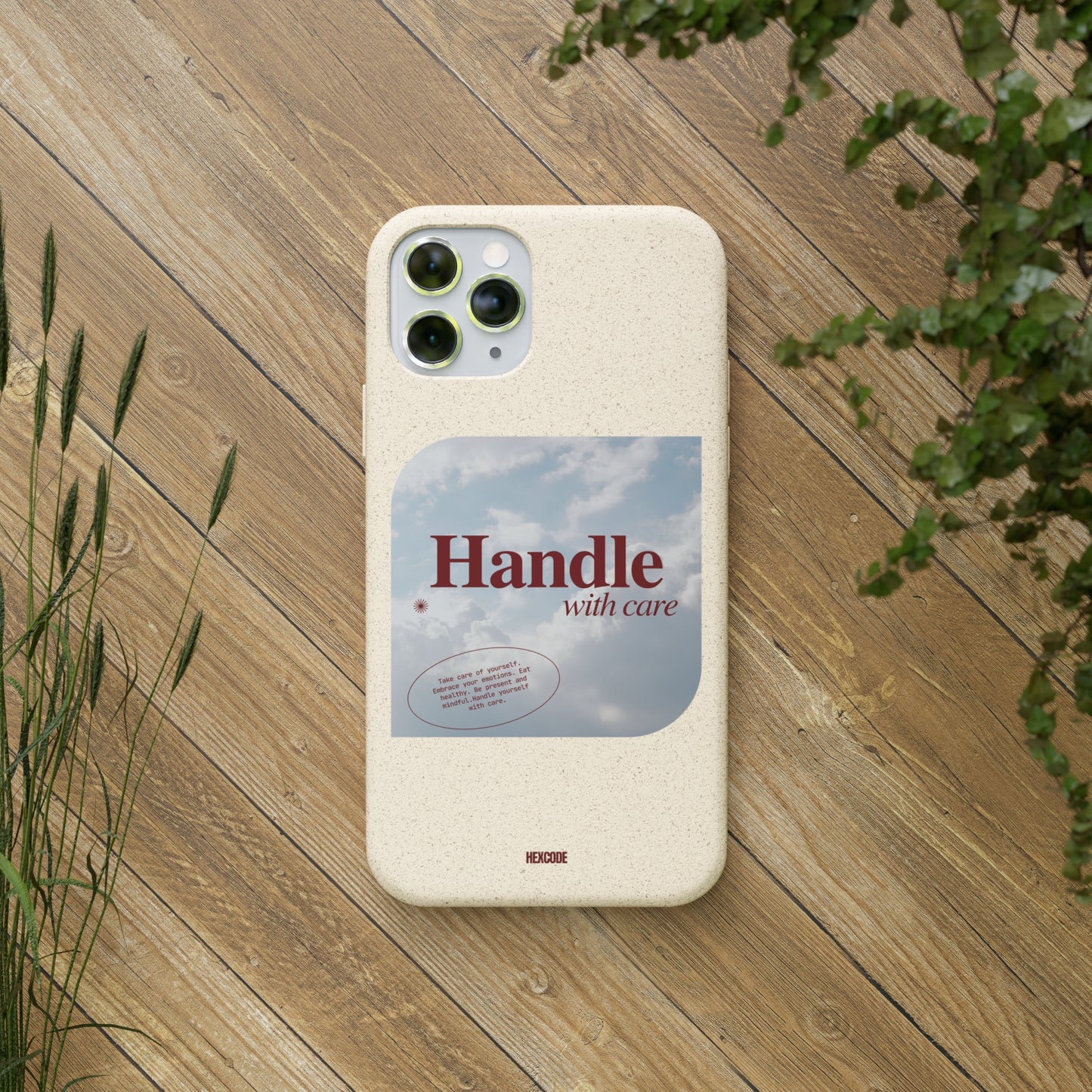 Handle with Care Biodegradable iPhone Case