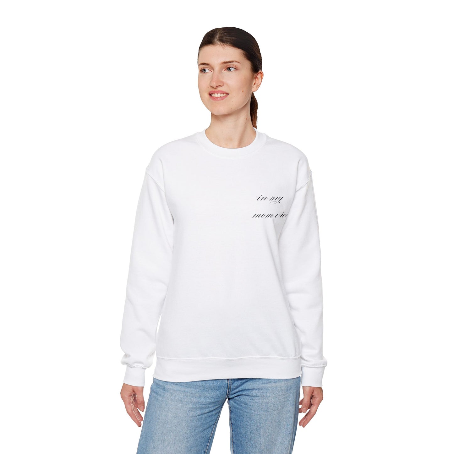 In My Mom Era Embroidered Crewneck Sweatshirt
