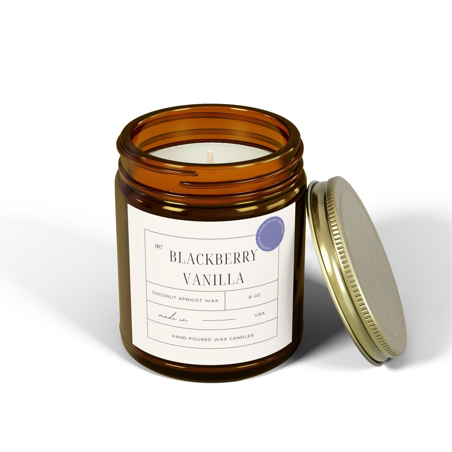 Blackberry Vanilla - Coconut Apricot Scented Candle