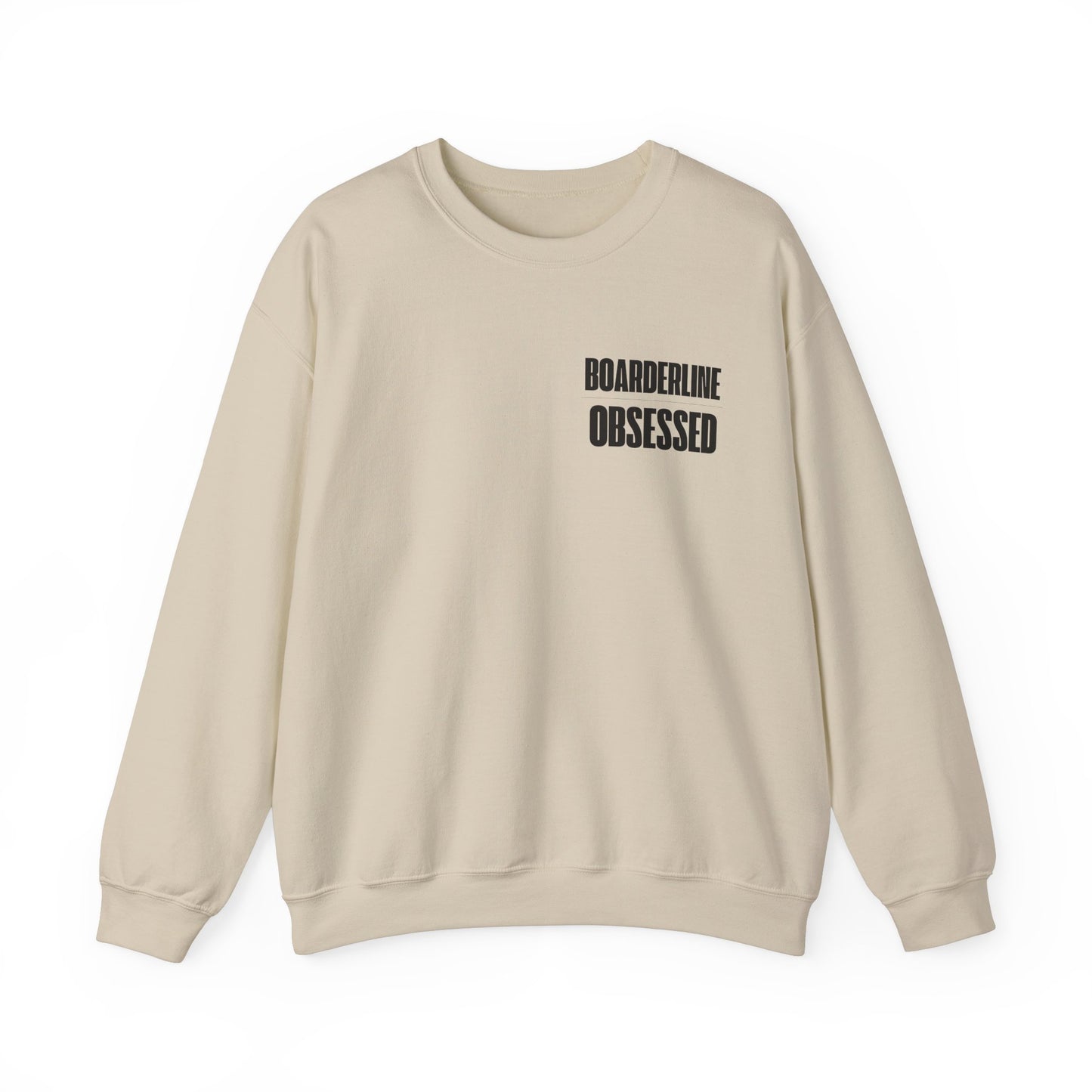 Boarderline Obsessed Graphic Snowboard Sweatshirt