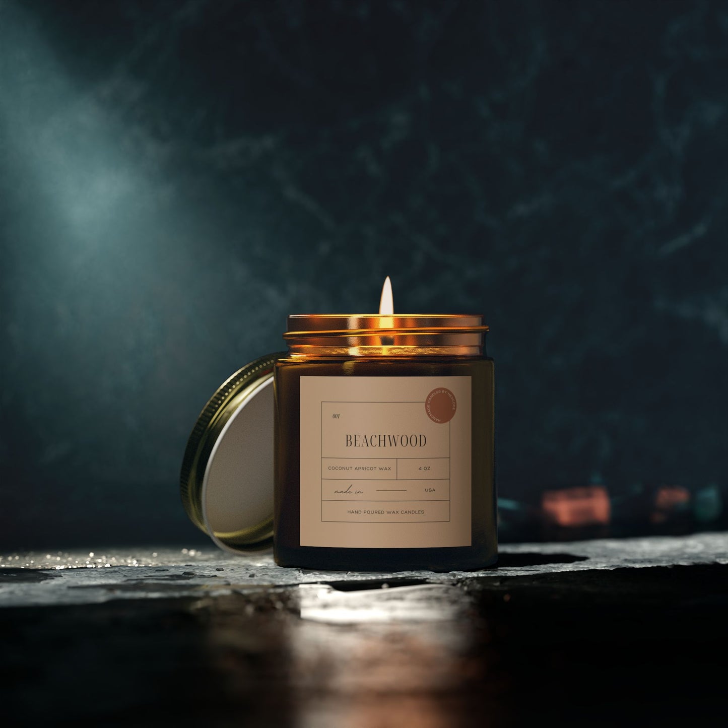 Beachwood - Coconut Apricot Scented Candle