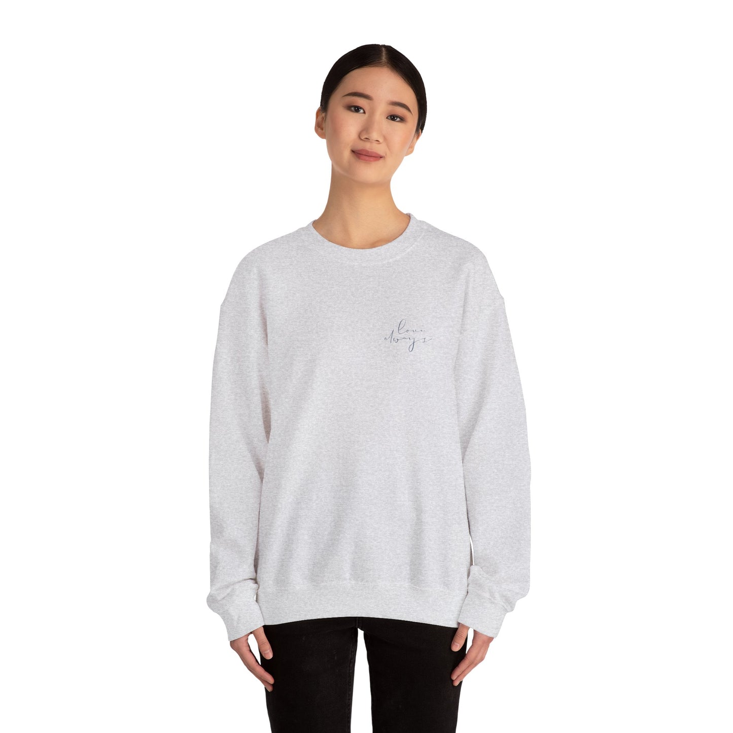 Love Always "What If We Grab One More Drink" sweatshirt | hotel receipt graphic