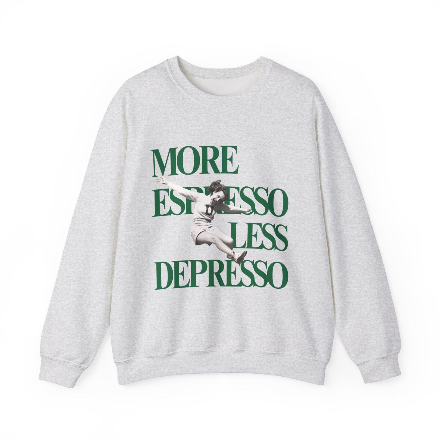 More Espresso Less Depresso Coffee Graphic Sweatshirt