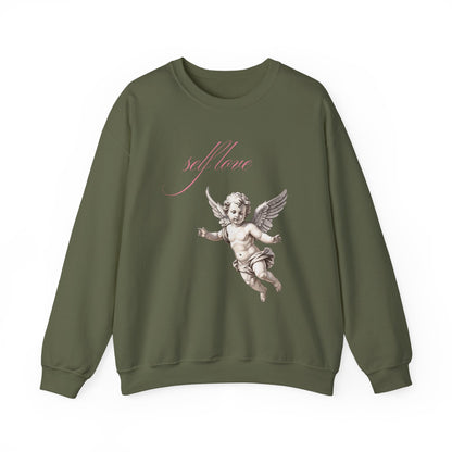Self Love Cherub Valentine's Day Sweatshirt, Gifts for Her, Vday gift ideas, Valentine's Sweater, Trendy Aesthetic, Valentine Gift, Cupid