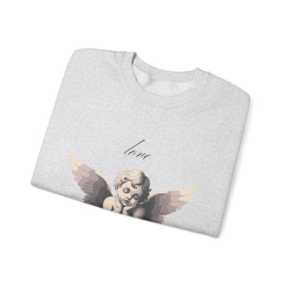 Love Yourself Cherub Sweatshirt | Graphic Valentine's Day Sweater, Romantic Cherub Design, Gifts for Her, Gifts for Him