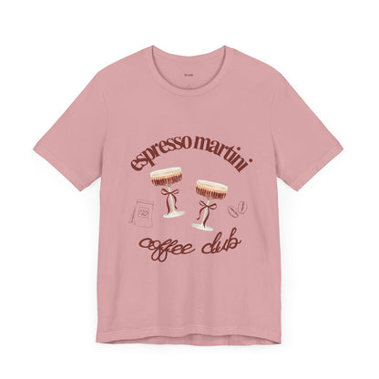 Espresso Martini Coffee Club Two Tinis Graphic Streetwear T-Shirt