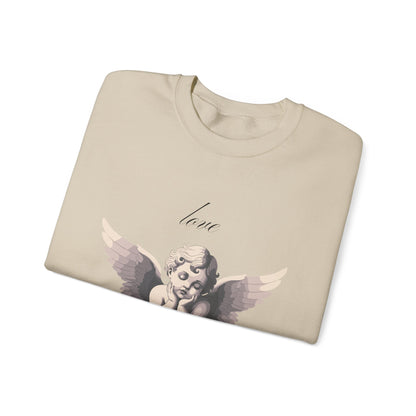 Love Yourself Cherub Sweatshirt | Graphic Valentine's Day Sweater, Romantic Cherub Design, Gifts for Her, Gifts for Him