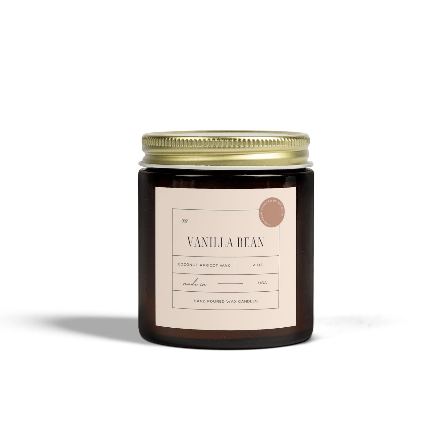 Vanilla Bean - Coconut Apricot Wax Scented Candle