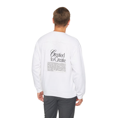 Created to Create Crewneck Sweatshirt - White