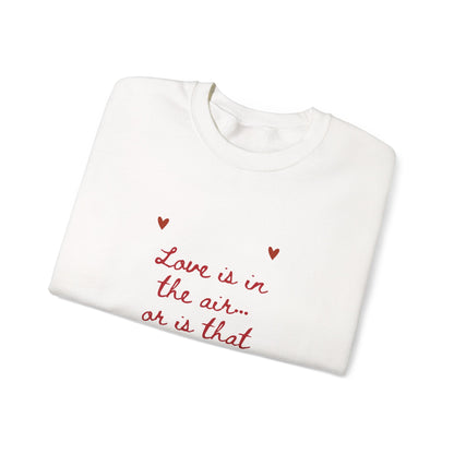 Love is in the Air Scribble Graphic Doodle Valentine's Day Sweatshirt, Gifts for Her, Vday gift ideas, Valentine's Sweater, Trendy Aesthetic