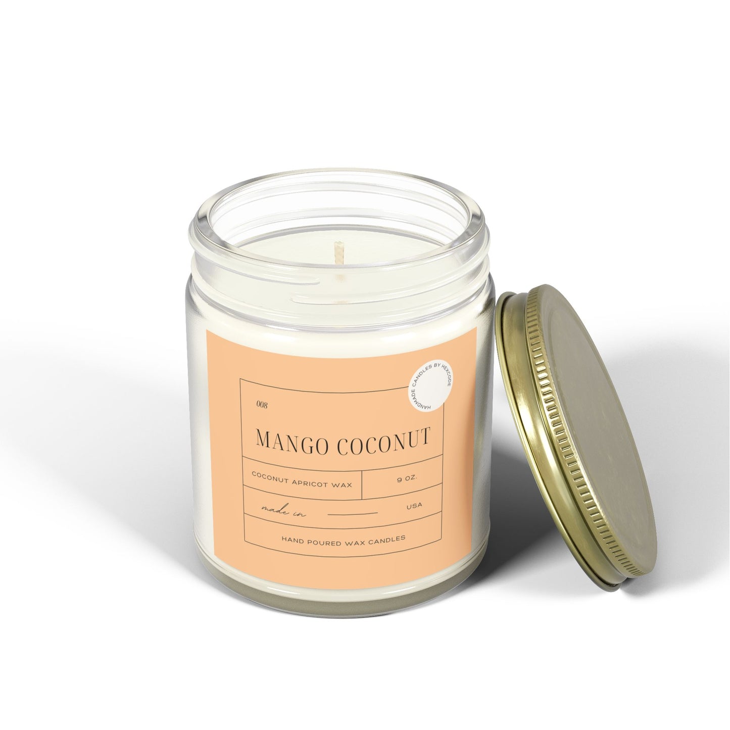 Mango Coconut - Coconut Apricot Scented Candle