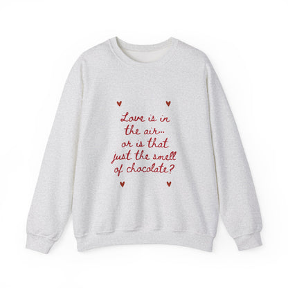 Love is in the Air Scribble Graphic Doodle Valentine's Day Sweatshirt, Gifts for Her, Vday gift ideas, Valentine's Sweater, Trendy Aesthetic
