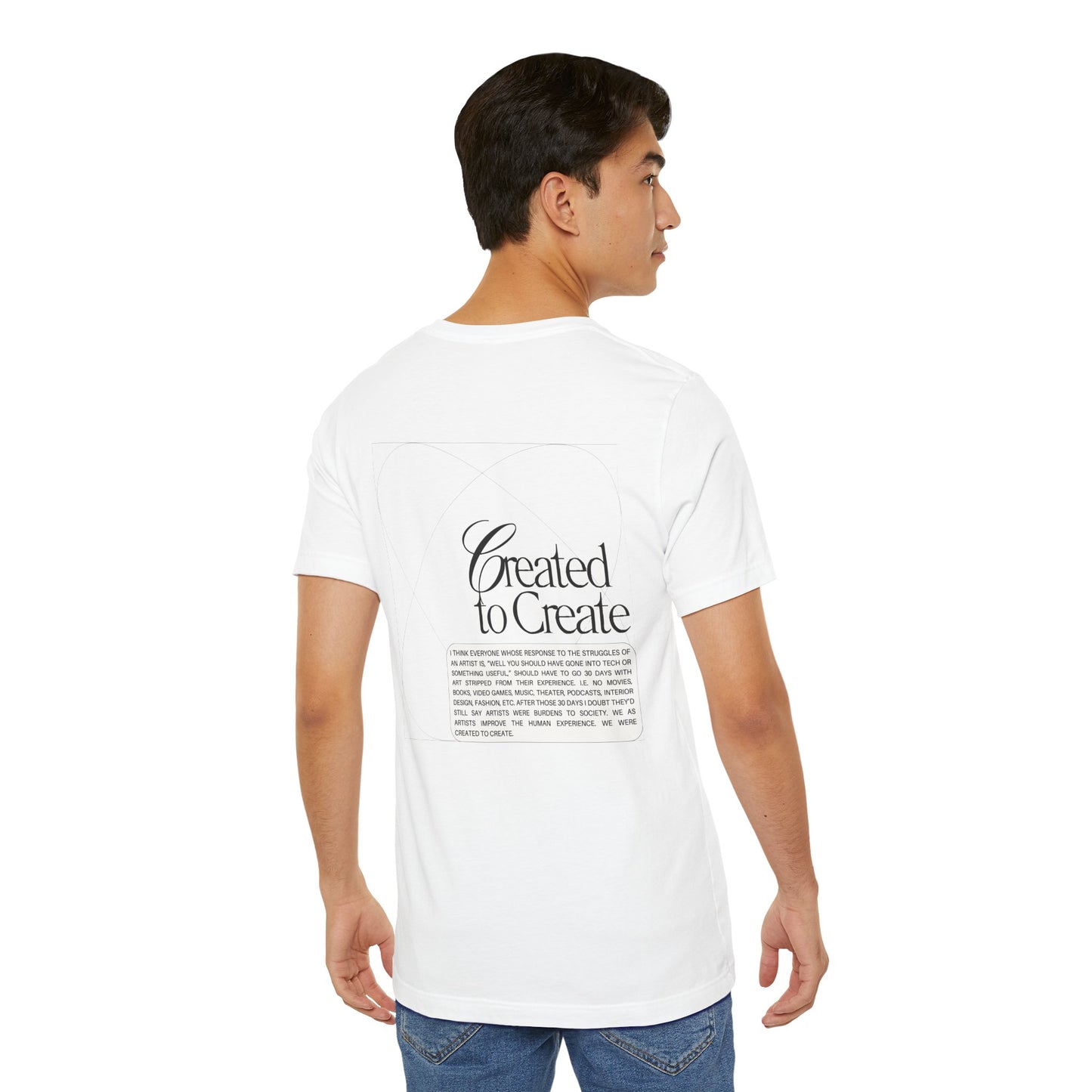 Created to Create Streetwear T-Shirt - White