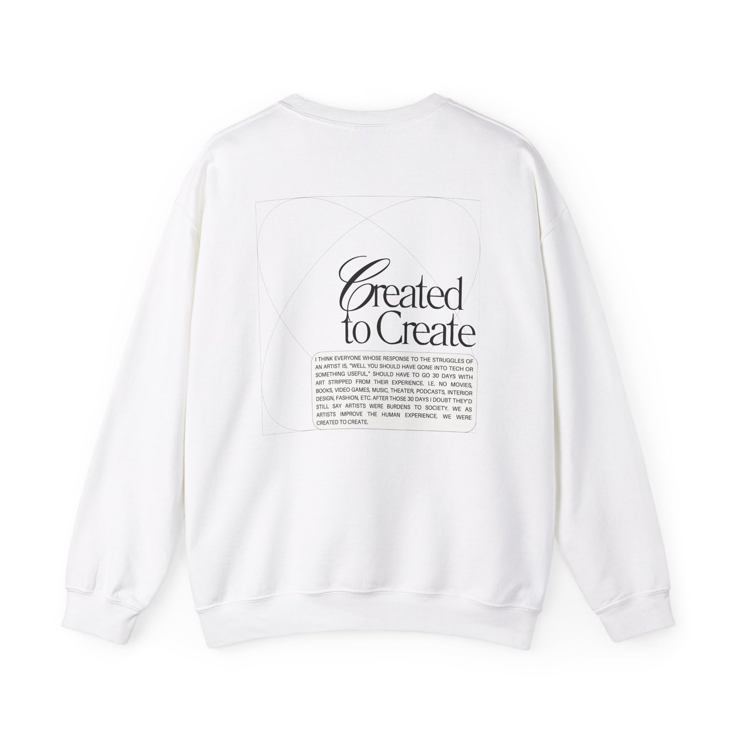 Created to Create Crewneck Sweatshirt - White