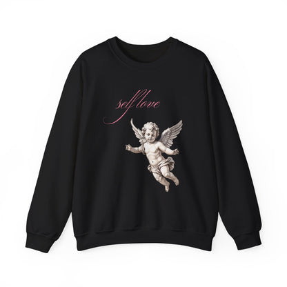 Self Love Cherub Valentine's Day Sweatshirt, Gifts for Her, Vday gift ideas, Valentine's Sweater, Trendy Aesthetic, Valentine Gift, Cupid