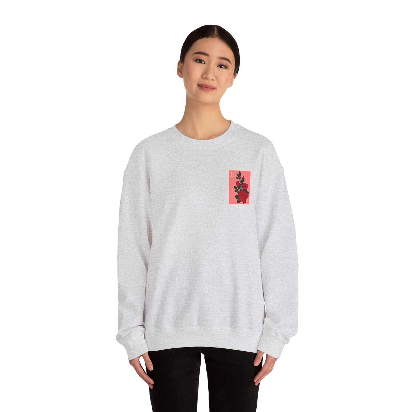Valentine's Day Letter Stamps Sweatshirt | Graphic Crewneck, Valentines Day Gift, Gifts for Her, Gifts for Him, Valentine's Day Present
