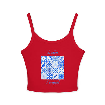 Lisbon Portugal Spaghetti Strap Tank Top