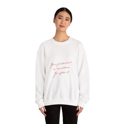 Your Potential is Limitless Valentine's Day Sweatshirt, Gifts for Her, Vday gift ideas, Valentine's Sweater, Trendy Aesthetic, Valentine