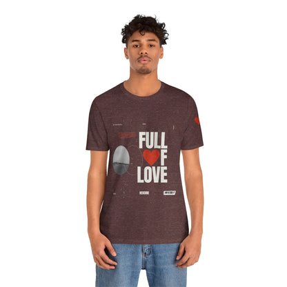 Full of Love Streetwear T-Shirt - Heather Maroon