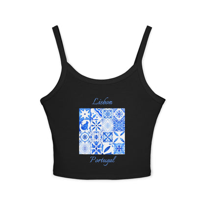 Lisbon Portugal Spaghetti Strap Tank Top