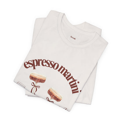 Espresso Martini Coffee Club Two Tinis Graphic Streetwear T-Shirt
