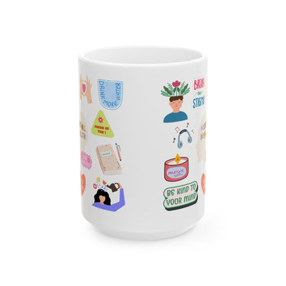 Mental Health Matters Cute Ceramic Coffee Cup Mug