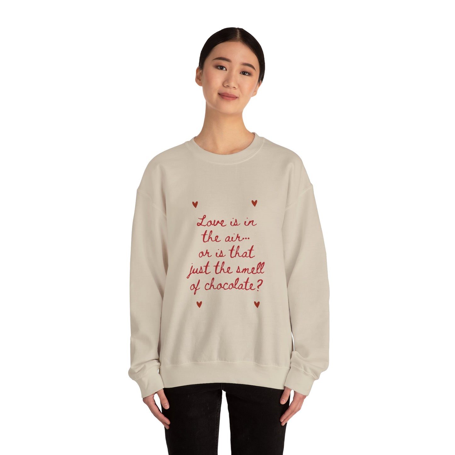 Love is in the Air Scribble Graphic Doodle Valentine's Day Sweatshirt, Gifts for Her, Vday gift ideas, Valentine's Sweater, Trendy Aesthetic