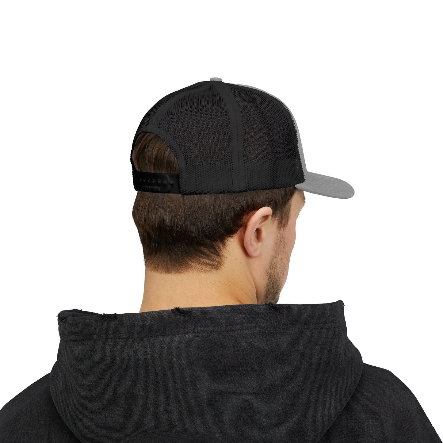 Butterfly Embroidered Snapback Trucker Cap