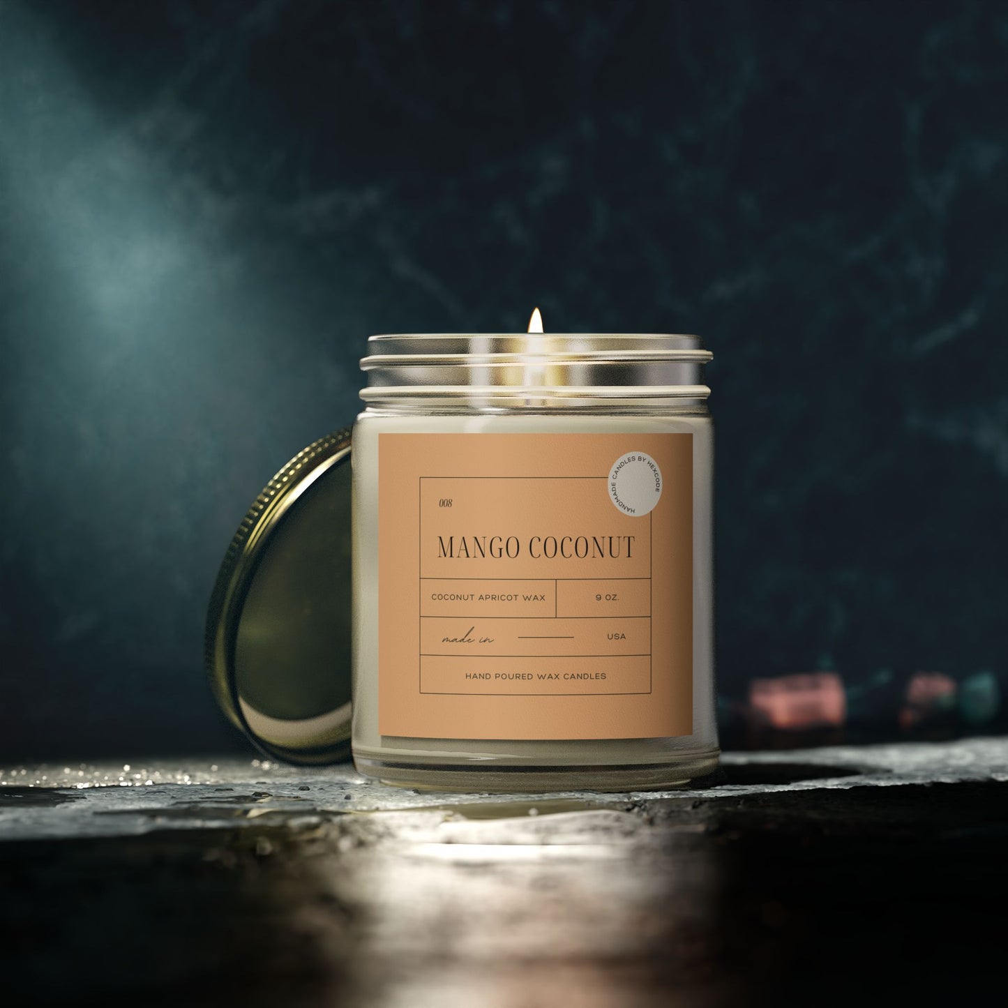 Mango Coconut - Coconut Apricot Scented Candle