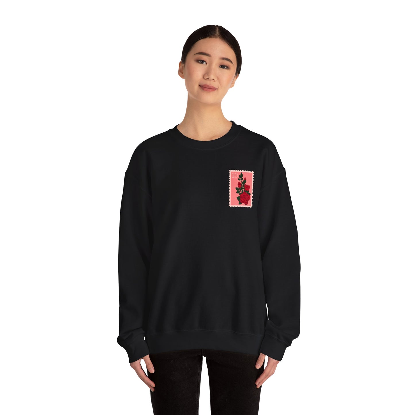 Valentine's Day Letter Stamps Sweatshirt | Graphic Crewneck, Valentines Day Gift, Gifts for Her, Gifts for Him, Valentine's Day Present