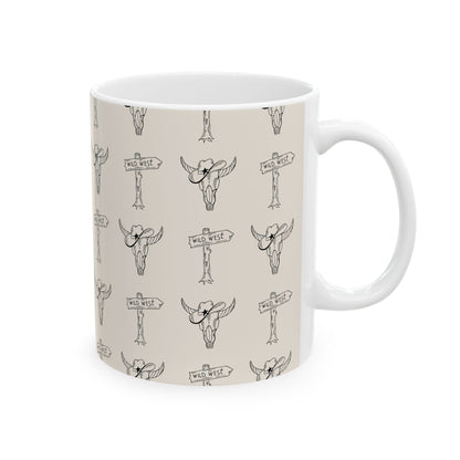 Wild West Ceramic Coffee Cup Mug