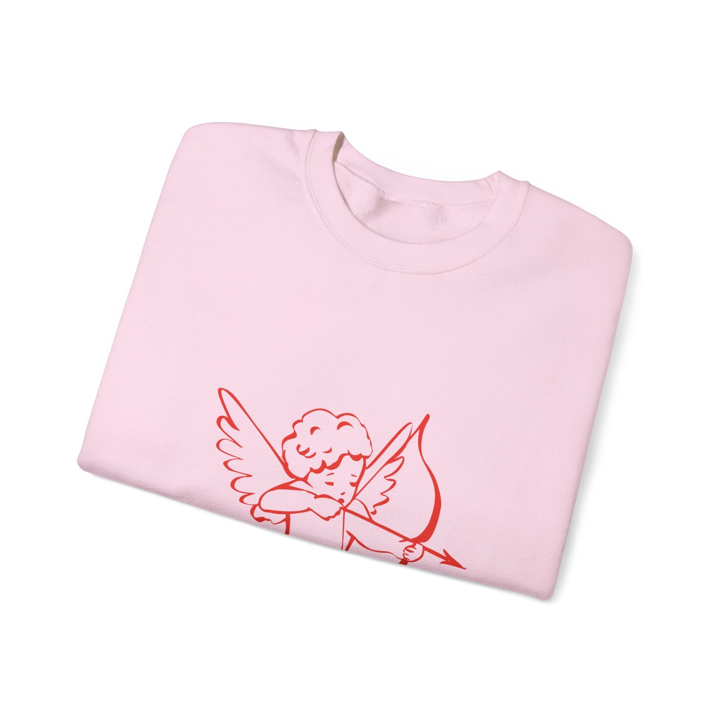 Cupid with Arrow Sweatshirt | Valentine Cupid Graphic Crewneck, Valentines Day Gift