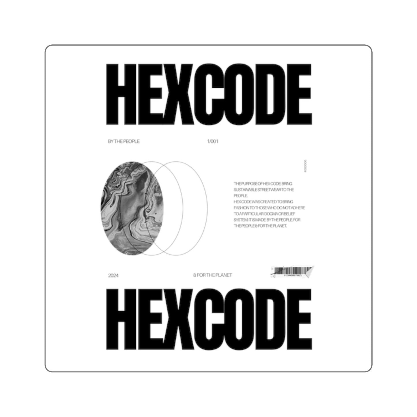 HexCode Original Streetwear Sticker